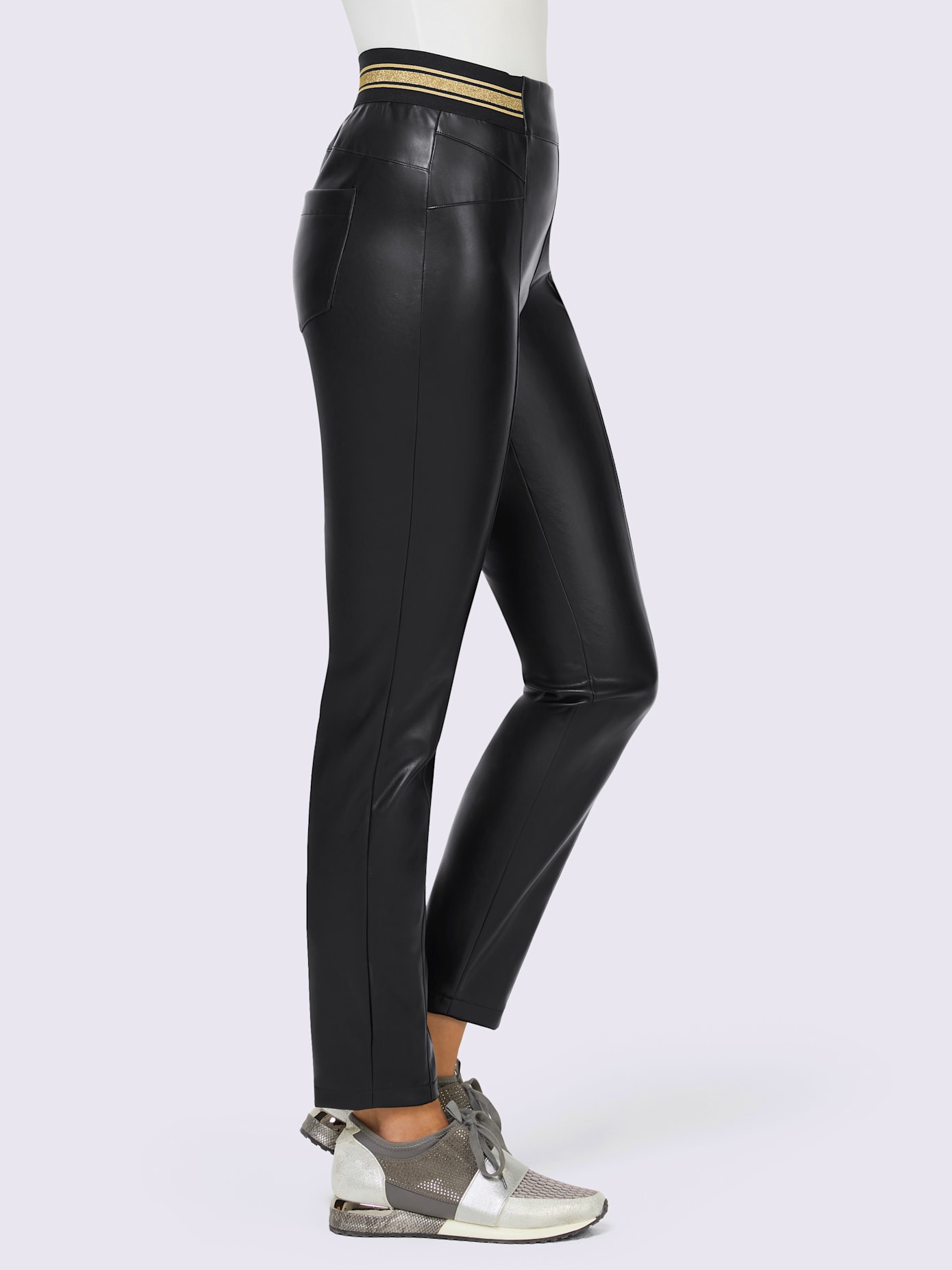 Pantalon en imitation cuir imitation cuir souple
