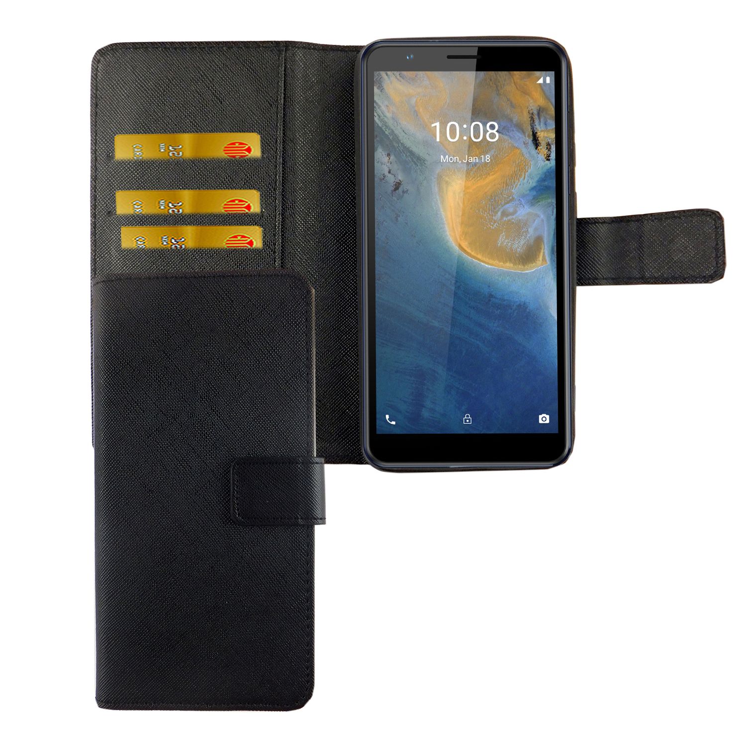 Handyhülle für ZTE Blade A31 Case Cover Schutztasche Schutzhülle Bookstyle Neu