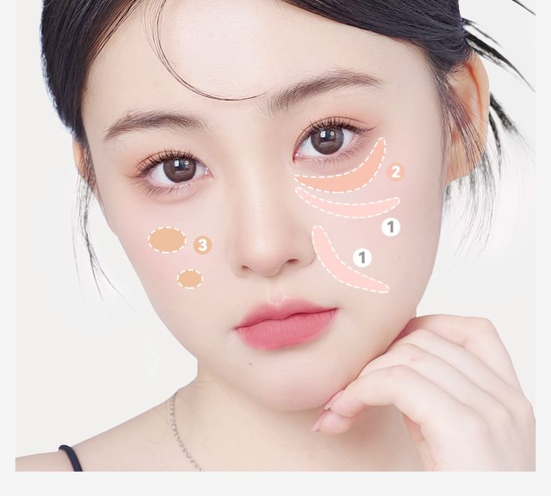 NOVO - Zijdezachte No Trace Triple Color Concealer Palette - 2 soorten