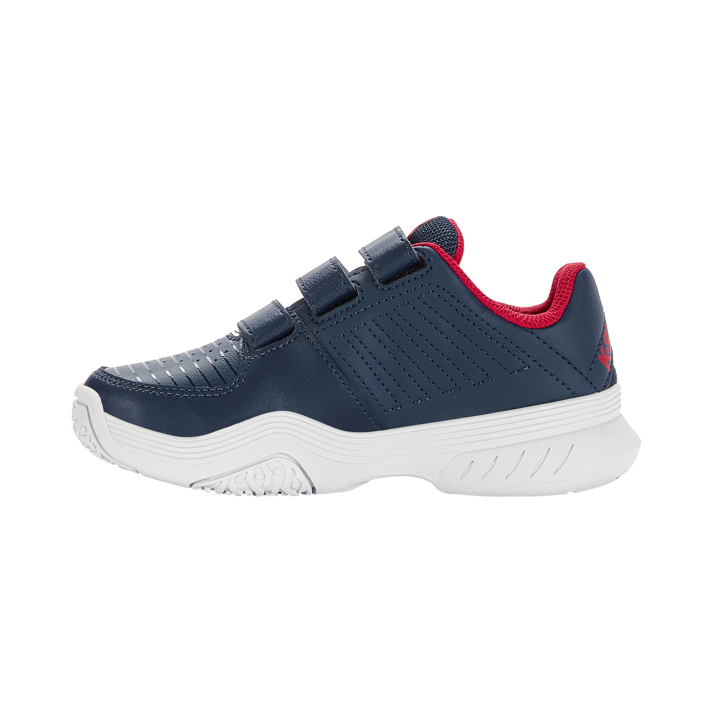 K-Swiss Court Express Strap Omni Chaussures Toutes Surfaces Enfants - Bleu Foncé , Blanc