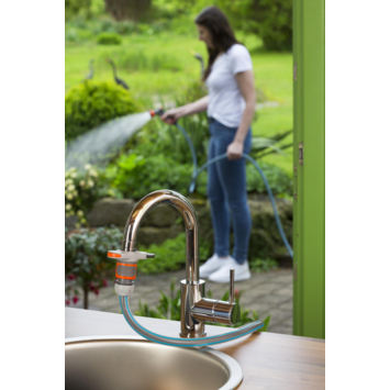 Gardena kraanverbindingsset binnenshuis