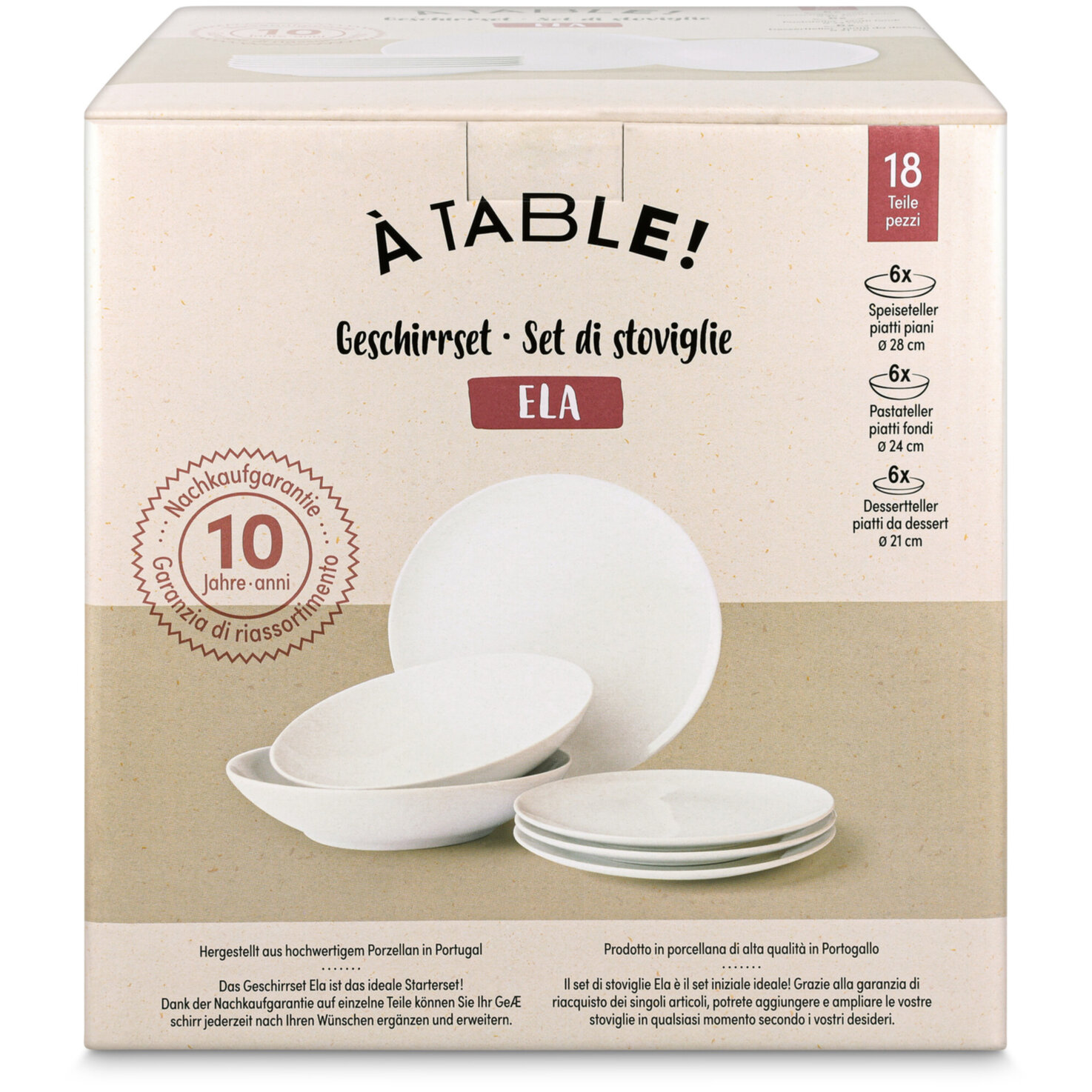 À Table! Geschirrset Ela 18-teilig
