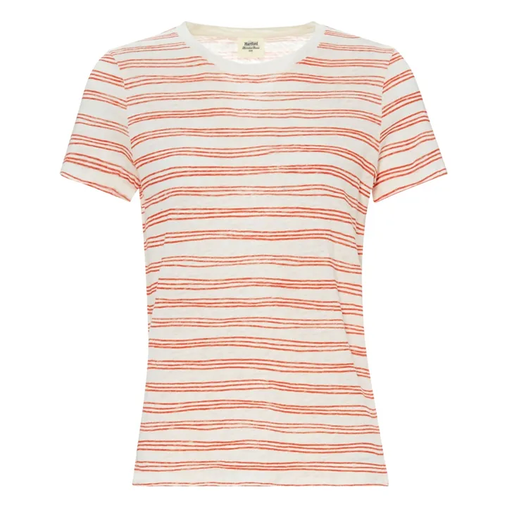 Hartford T-shirt Temlane Lin | Rouge coquelicot