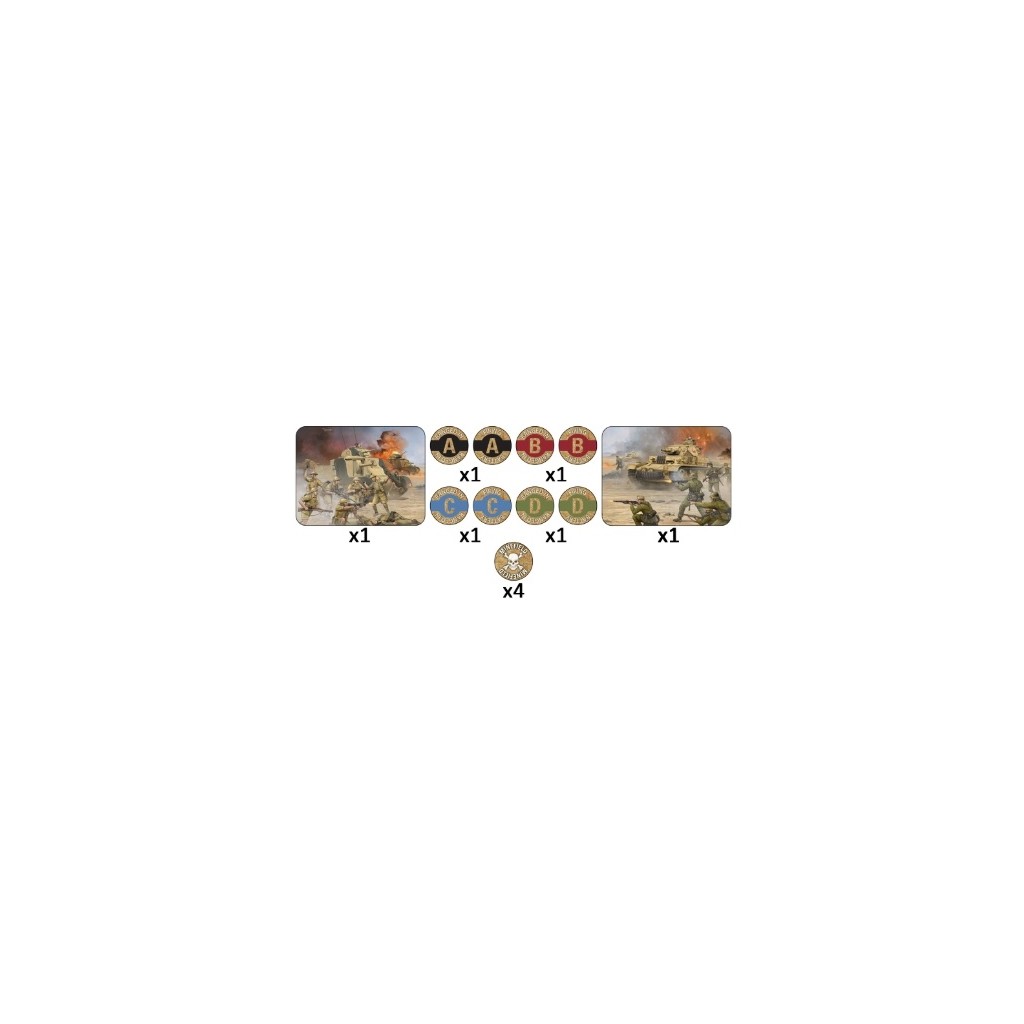 Flames of War - Late War Mission Token Set