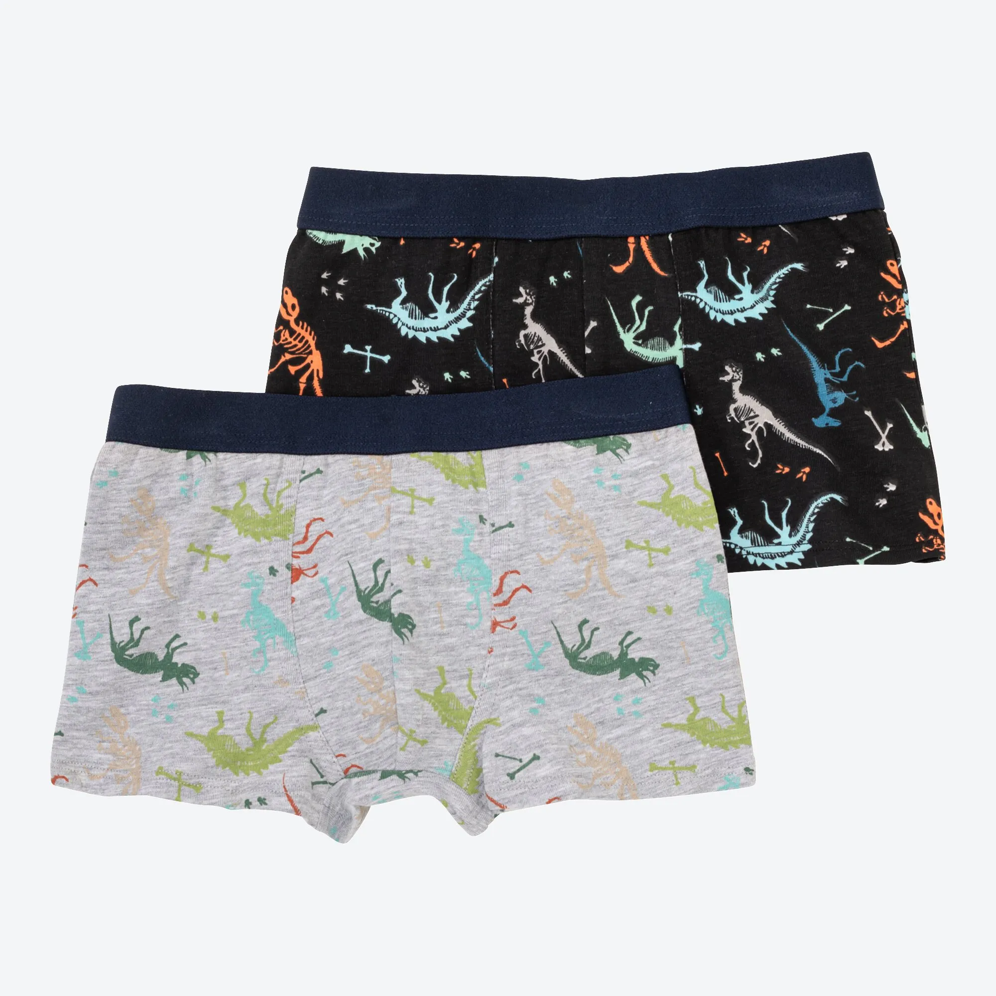Jungen-Retroshorts mit Dino-Muster, 2er-Pack