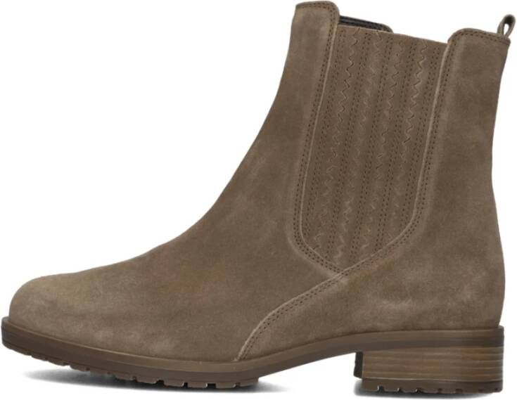 GABOR Enkellaarsjes Dames 022 Maat: 36 Materiaal: Suède Kleur: Beige