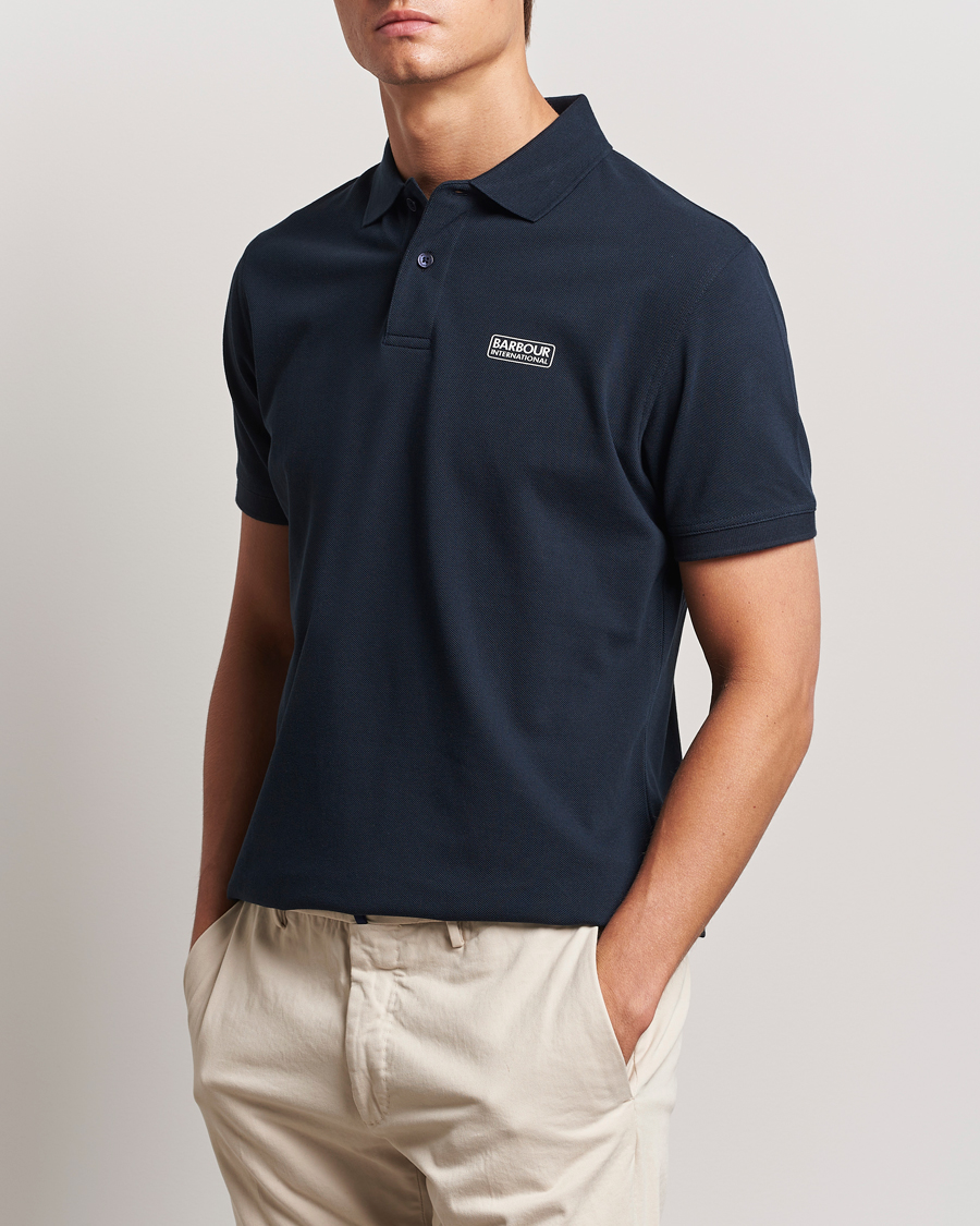 Barbour International Essential Polo Navy