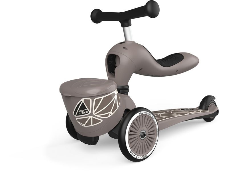 Scoot and Ride Scooter Brown lines Braun Scooter mit Sitz