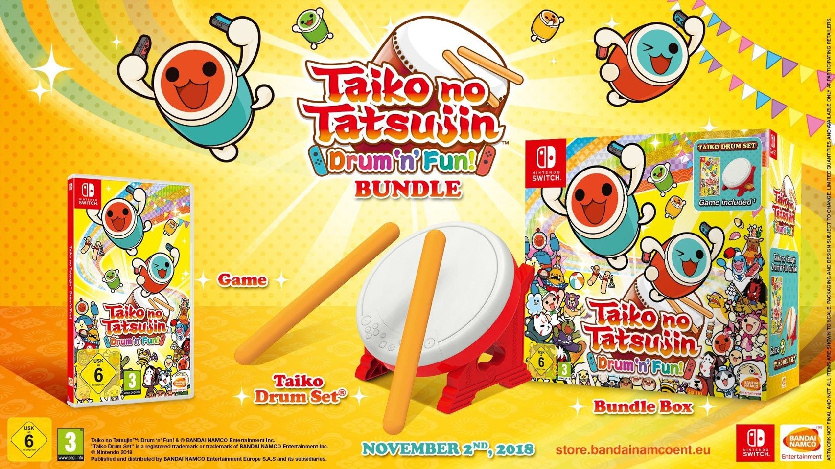 Taiko no Tatsujin: Drum ‘n’ Fun! Bundle- Nintendo Switch