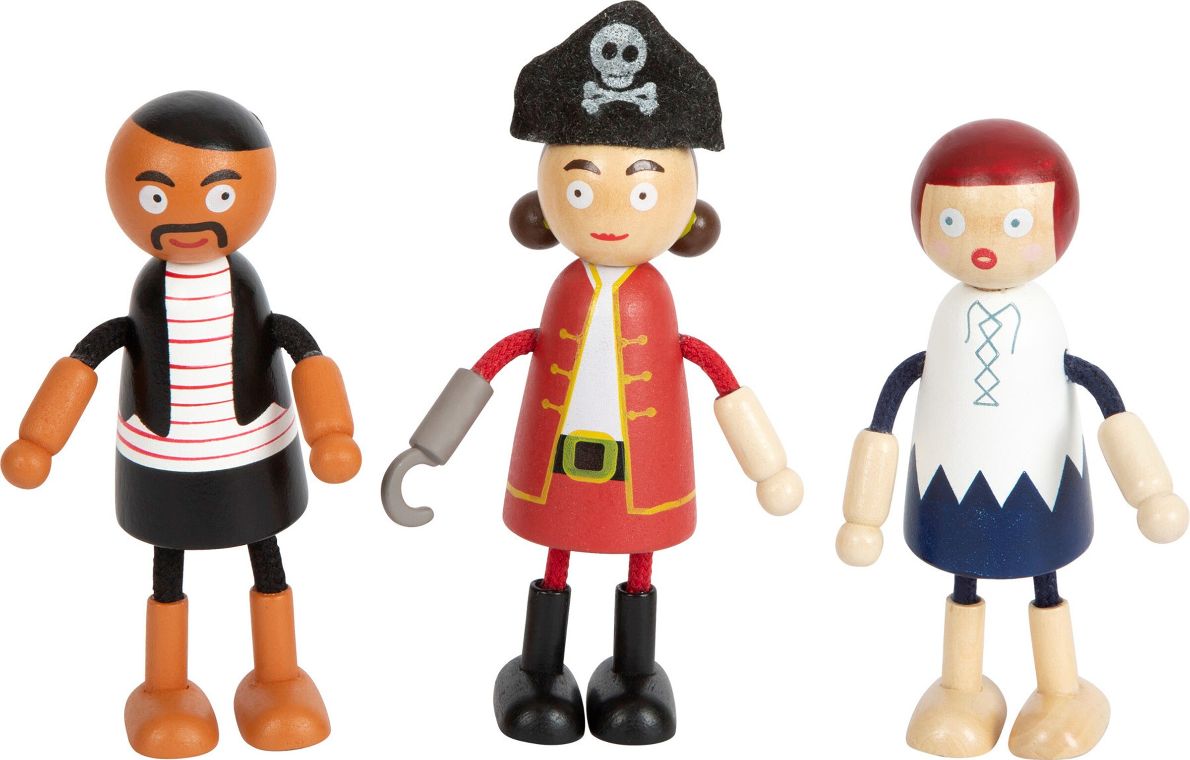 small foot Biegepuppen Piraten Figuren