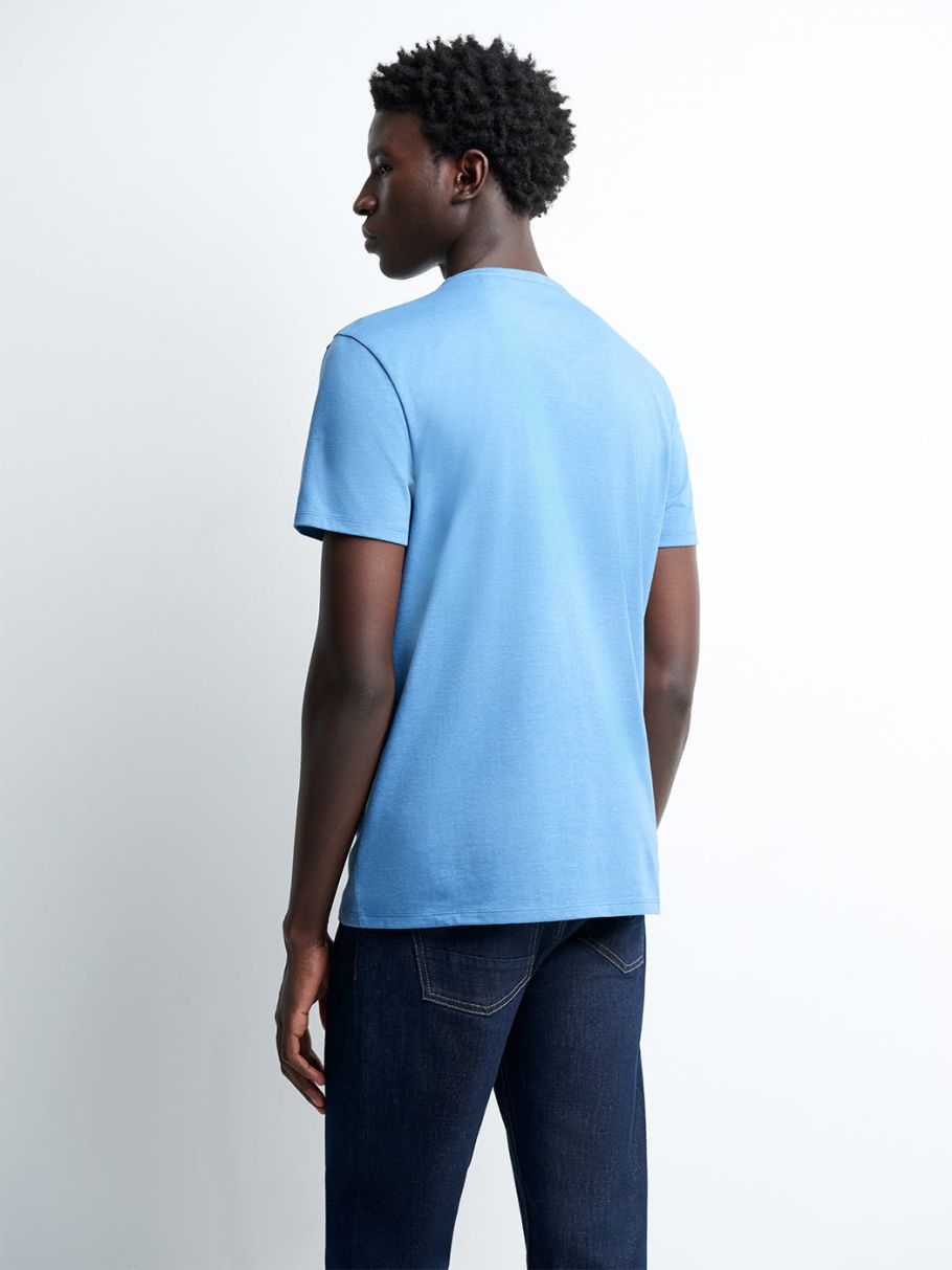 Tee-shirt col v uni