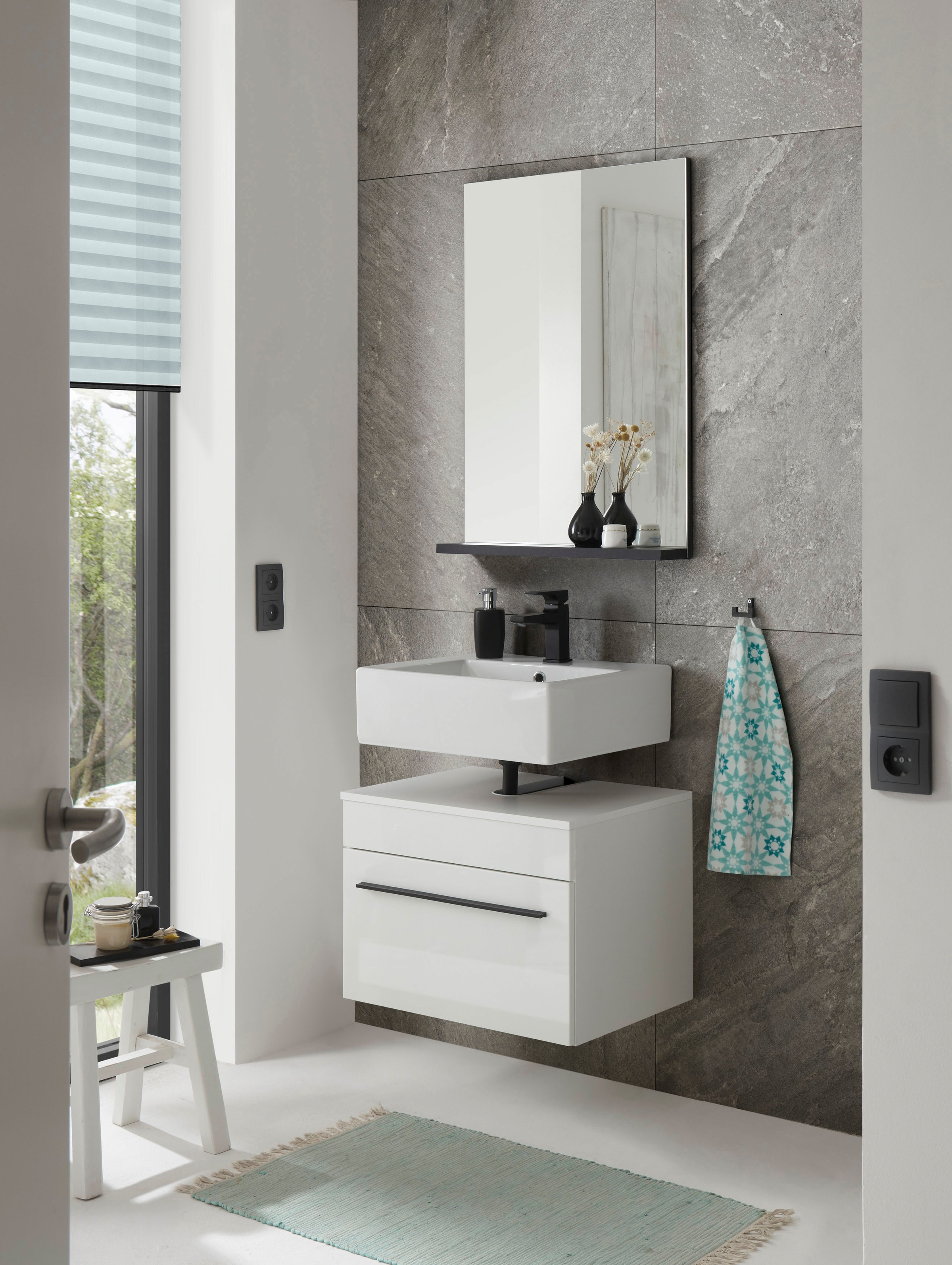 INOSIGN Badmöbel-Set »Cantara, Bad im modernen Design, 2-teiliges Badezimmer« Set, 2 Stk. tlg.