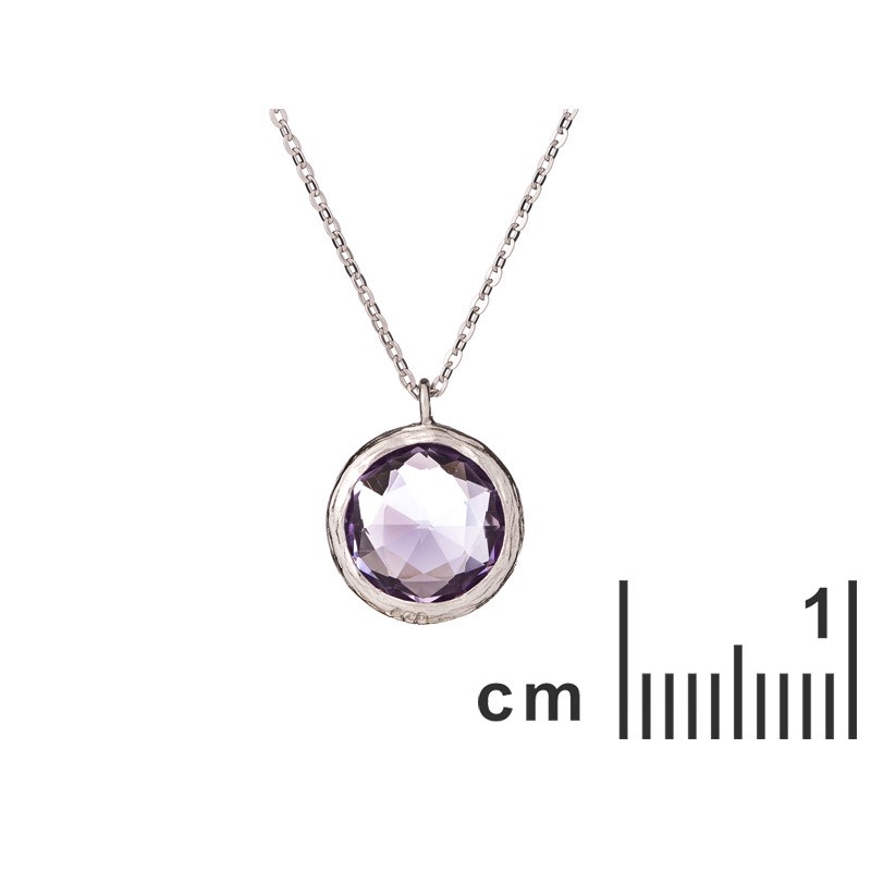 COLLIER ARGENT AMETHYSTE