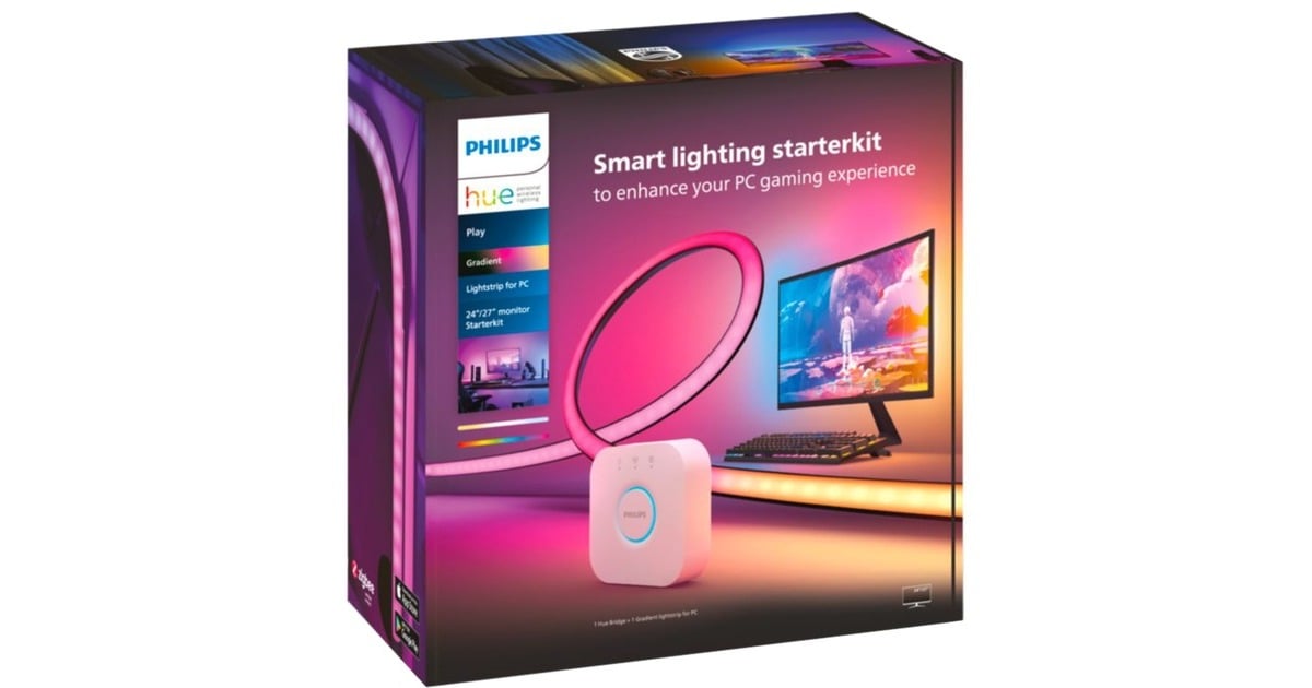 Philips HueStarterkit - Play gradient lightstrip voor pc - 24/27