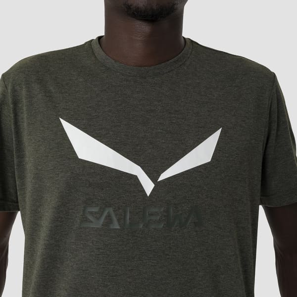 T-shirt randonnée SALEWA SOLIDLOGO DRY M T-SHIRT DARK OLIVE