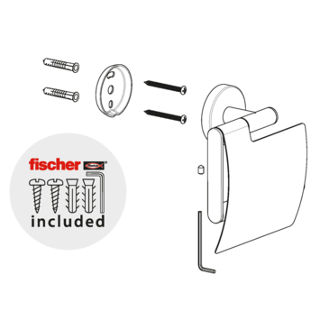 Marho Toiletrolhouder Luxor met klep gun metal