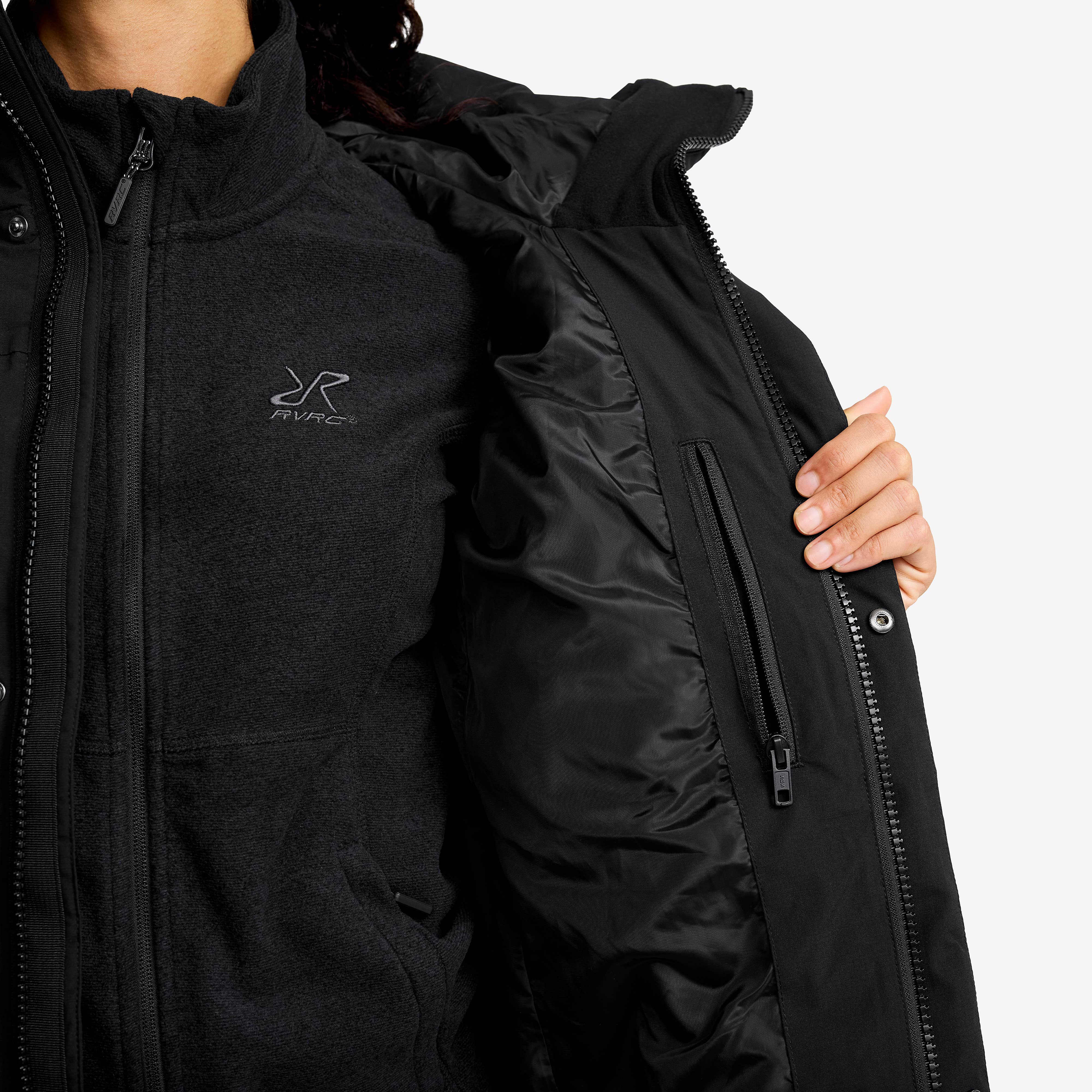 Scenic Insulated Long Parka Dame Black