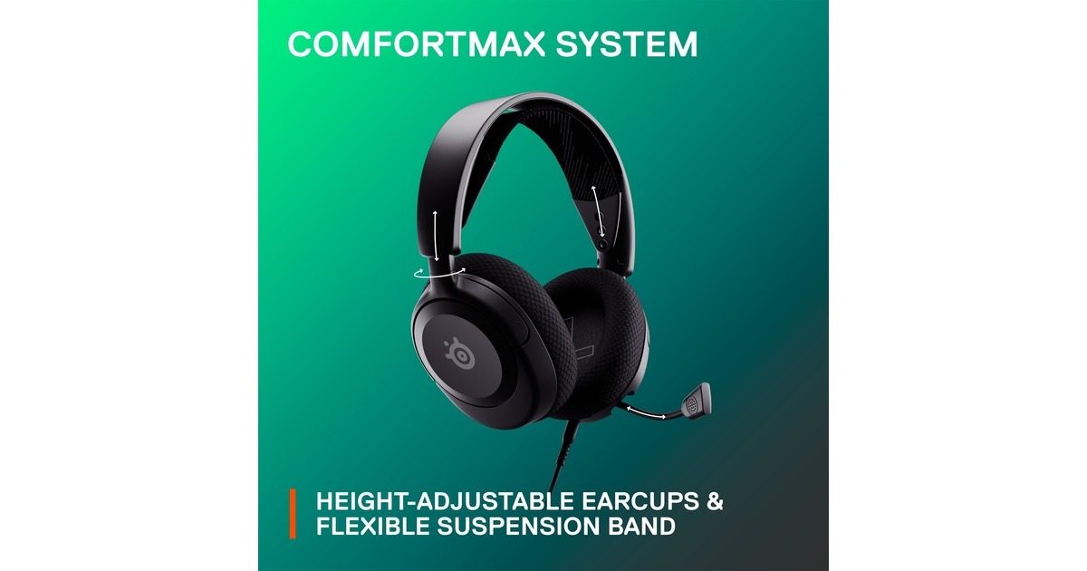 SteelSeriesArctis Nova 1 over-ear gaming headset  (Zwart, Pc, Nintendo Switch)