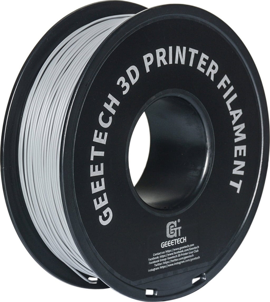 GEEETECH  PLA Grey, 1,75 mm / 1000 g    Leicht druckbares Filament mit geringen Fertigungstoleranzen