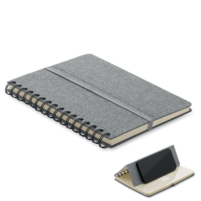 GiftRetail MO2522 - STRATA Cahier A5 support de téléphone