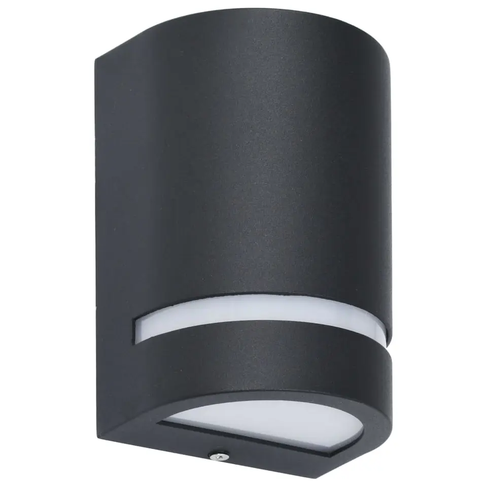 vidaXL - Wandlamp - Zwart - Aluminium - 75 x 95 x 150 mm - 2 stuks