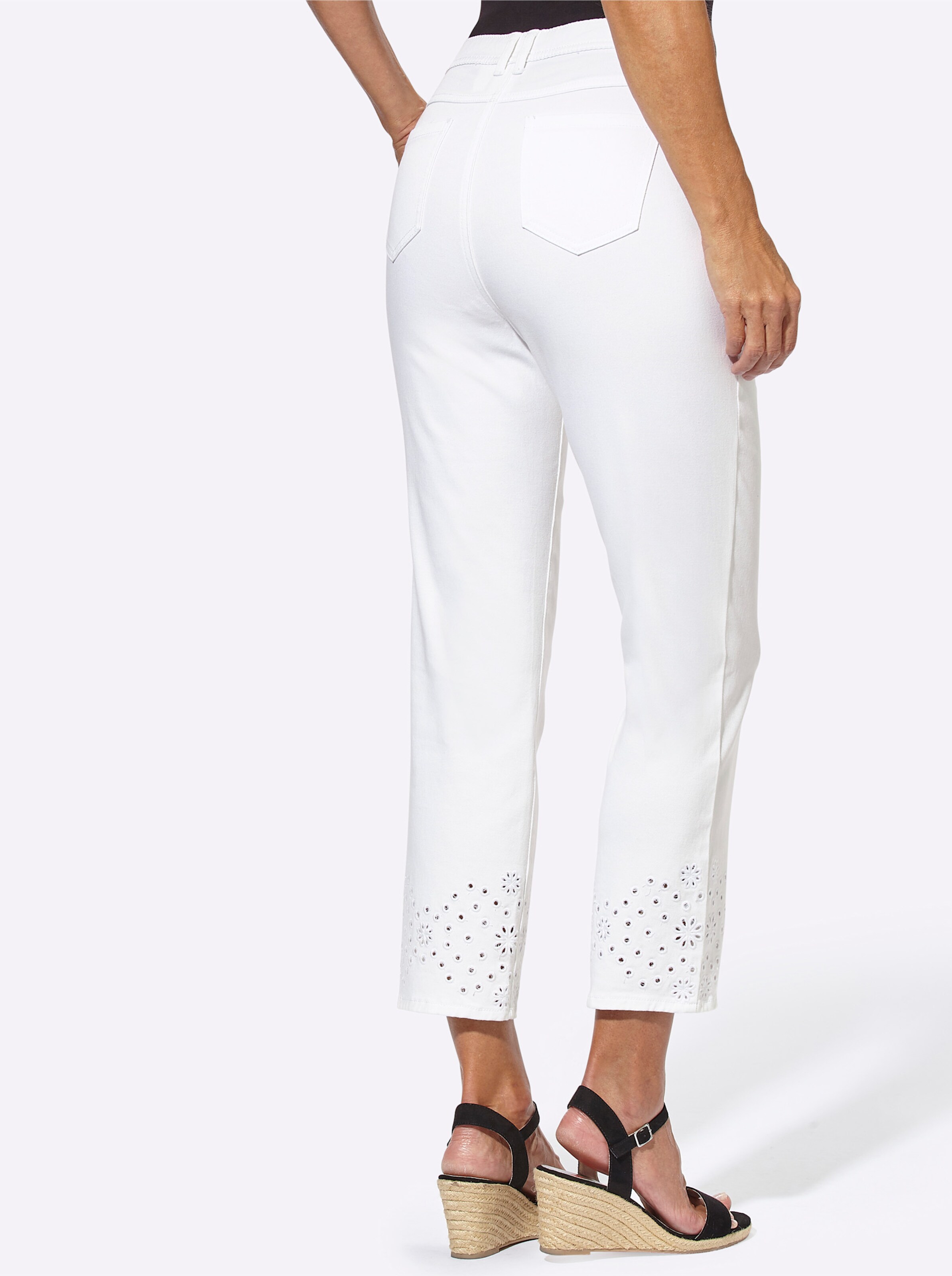 7/8-Jeans in weiß