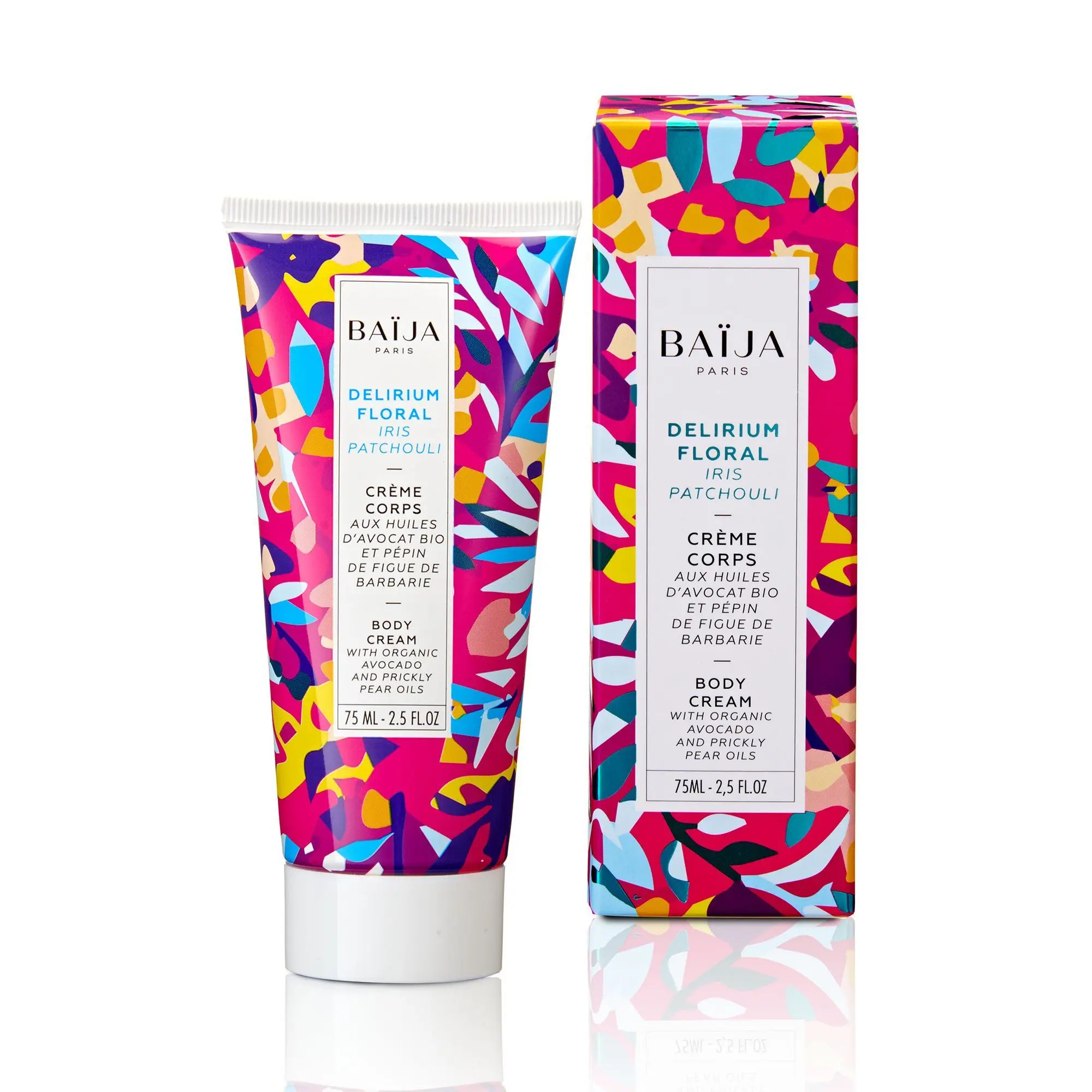 Baïja - CRÈME CORPS DELIRIUM FLORAL Crème corps veloutée Iris Patchouli- Crème et lait