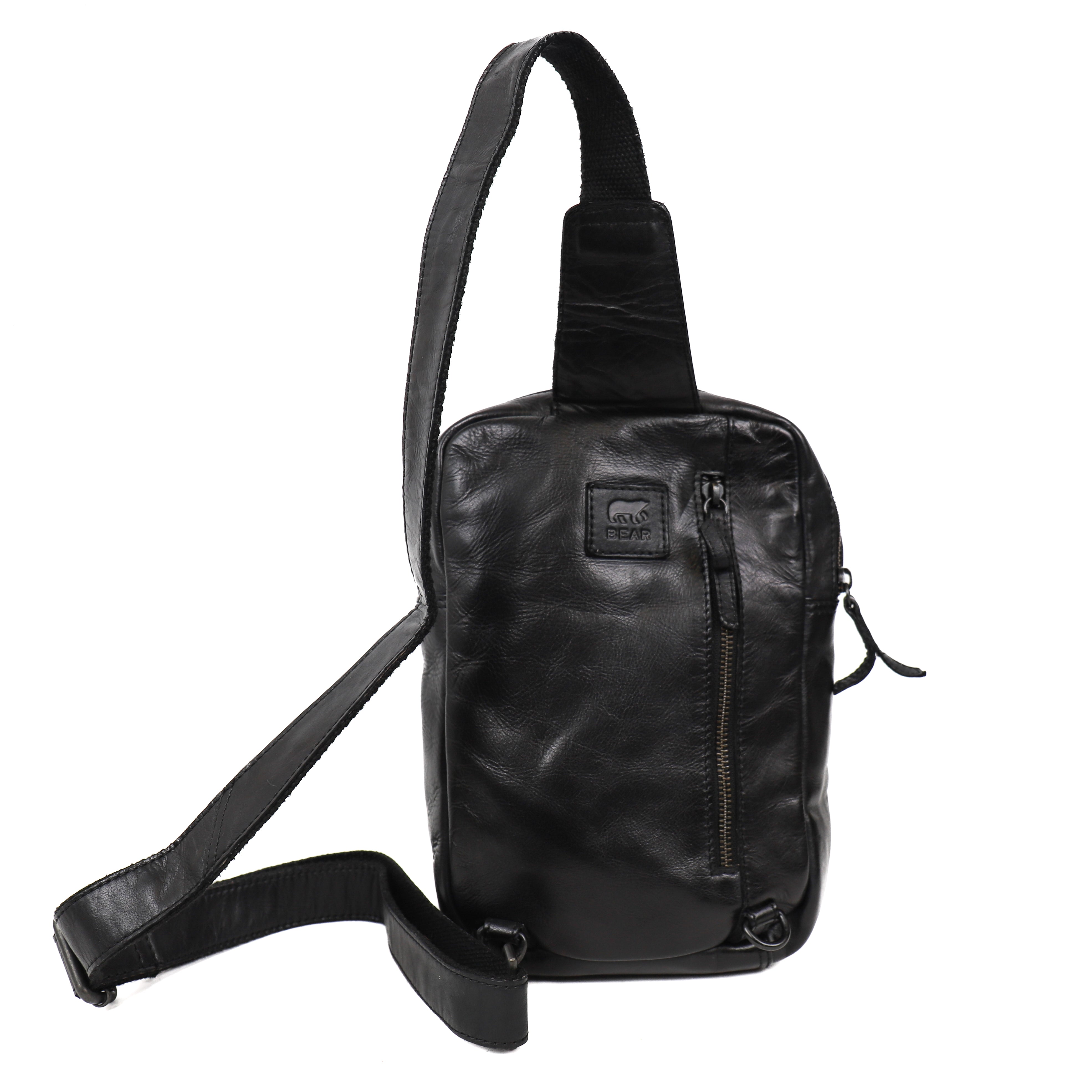 Crossbody tas 'Stefan' zwart Zwart