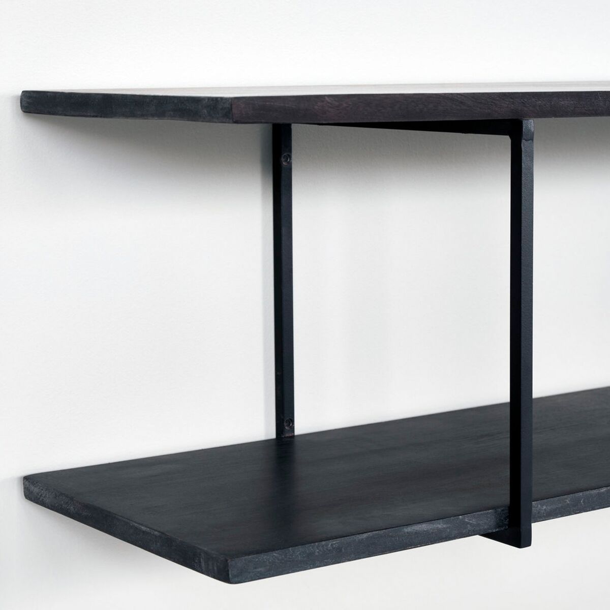 Woods hylle 70 cm, svart