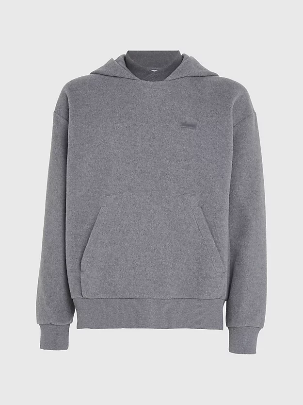 Moletom confortável com capuz em fleece escovado