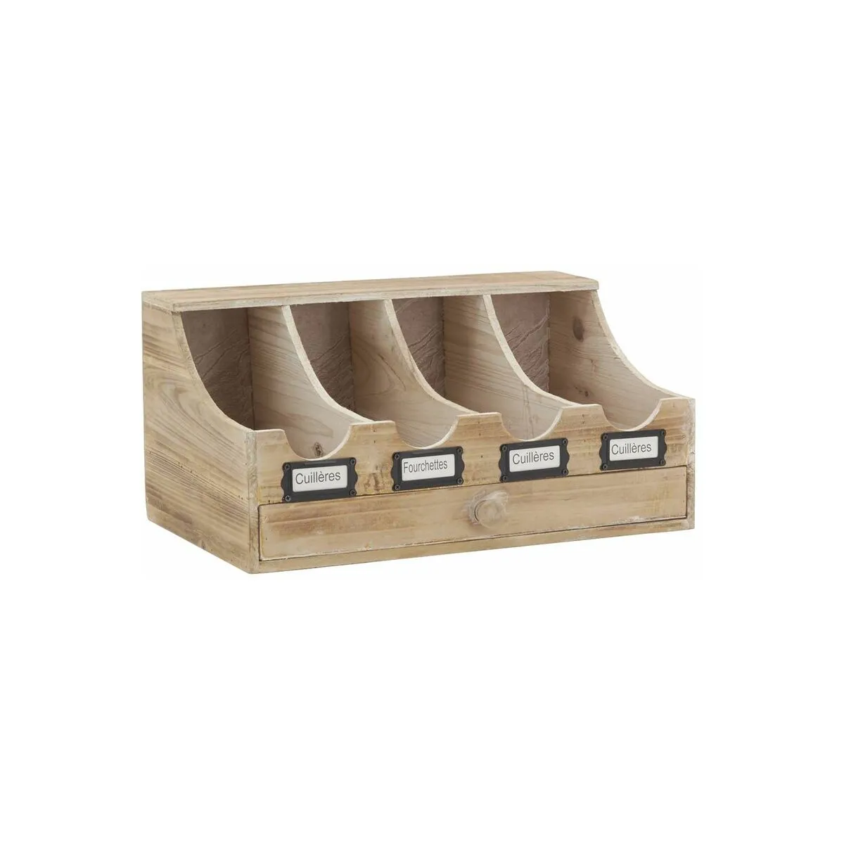Aubry Gaspard Range-couverts brasserie en bois