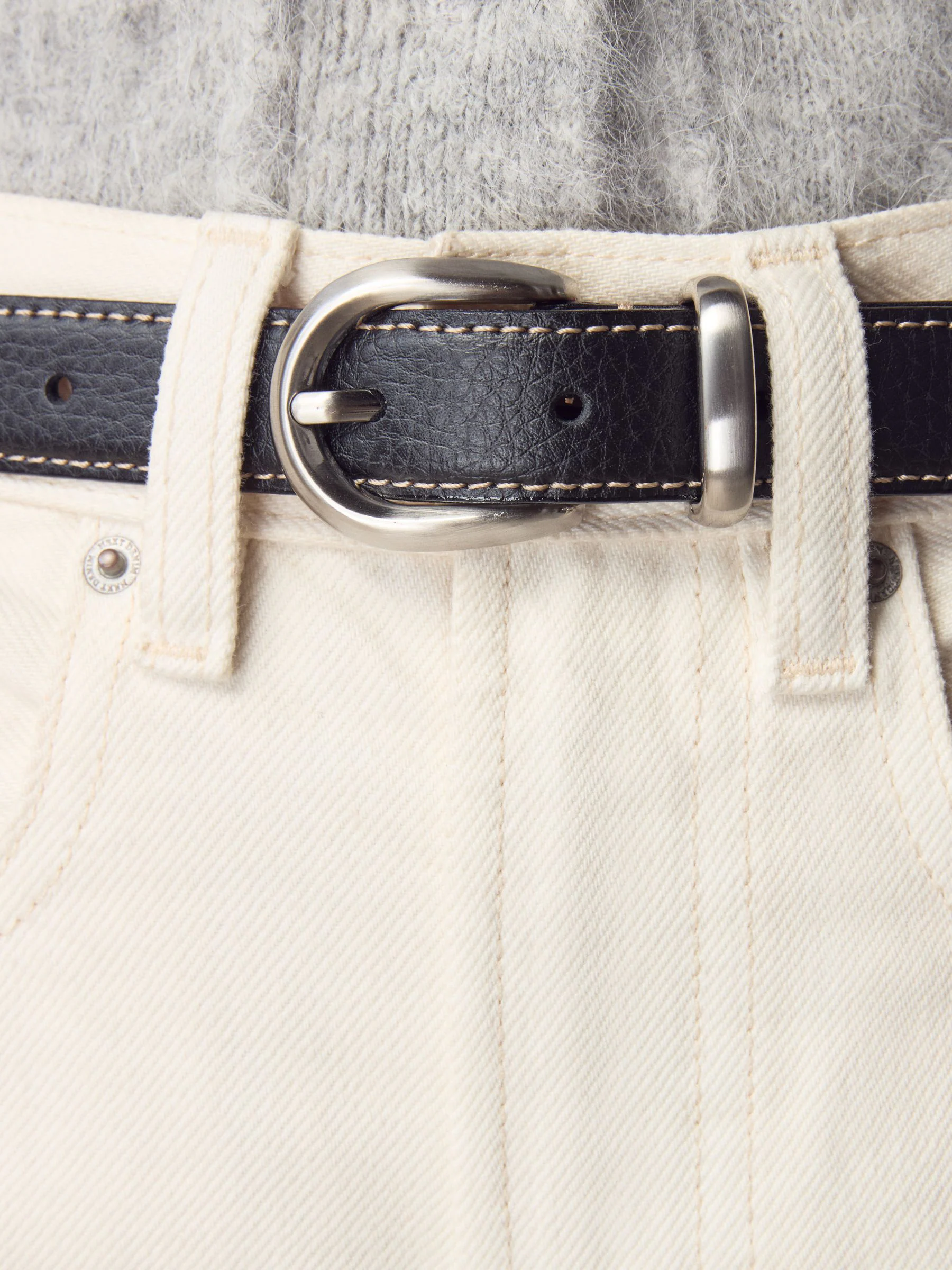 Zwart - N. Premium Made In Italië riem met gemiddelde breedte