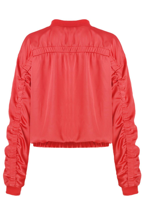 Fluresk roze dames jas