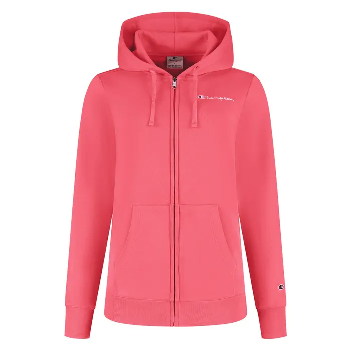 Champion Small Logo Full Zip Hoodie Dames