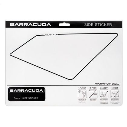 Plaques latérales Barracuda kit complet (support et Plaques numéro)