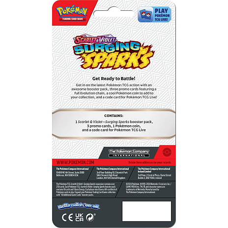 Pokemon Prem Check SV8 Surging Sparks - flere varianter - assorteret