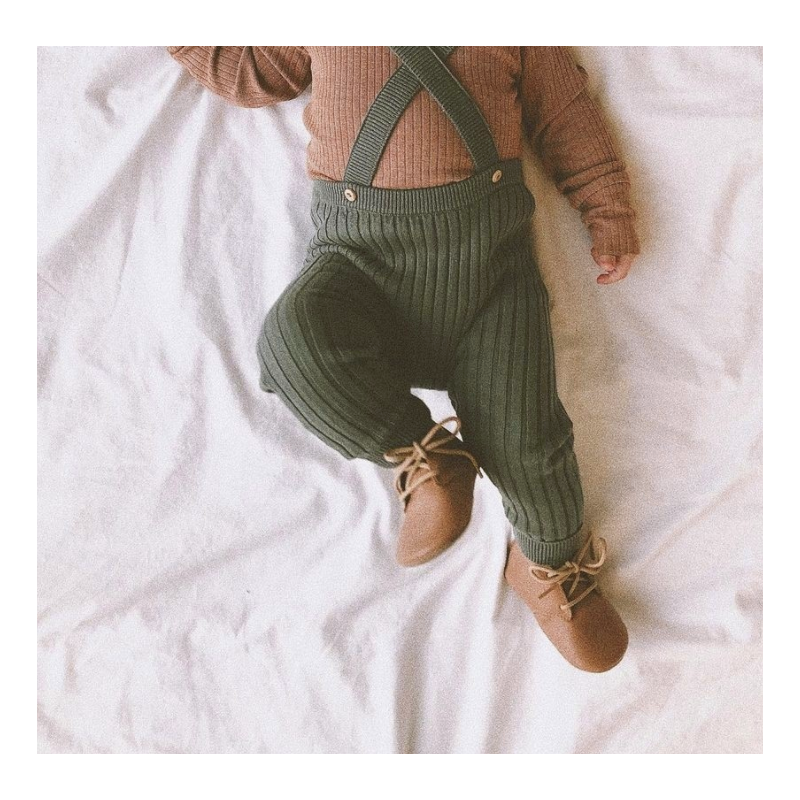 Bobux Bobux chaussons lacets caramel