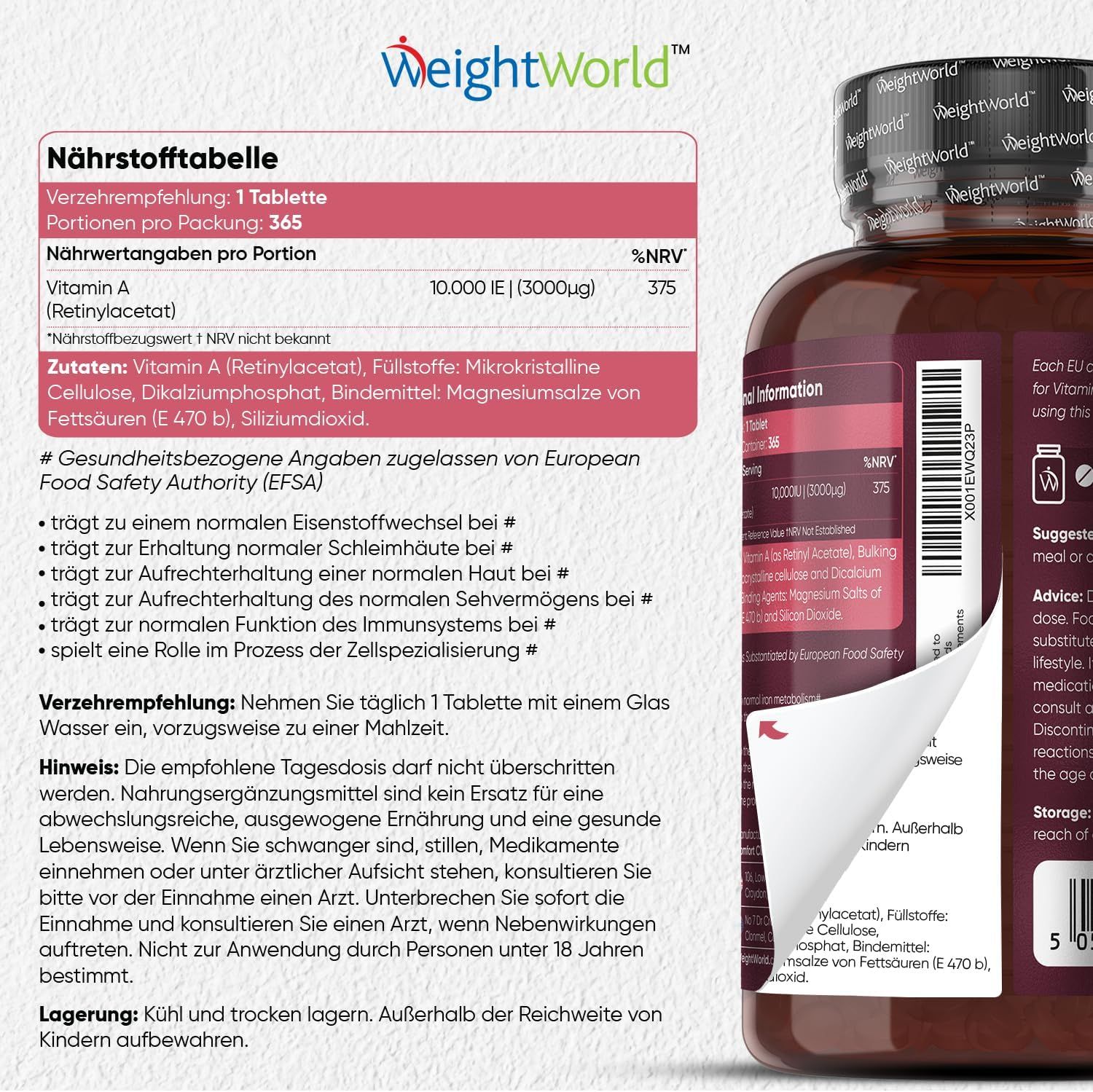WeightWorld Vitamin A