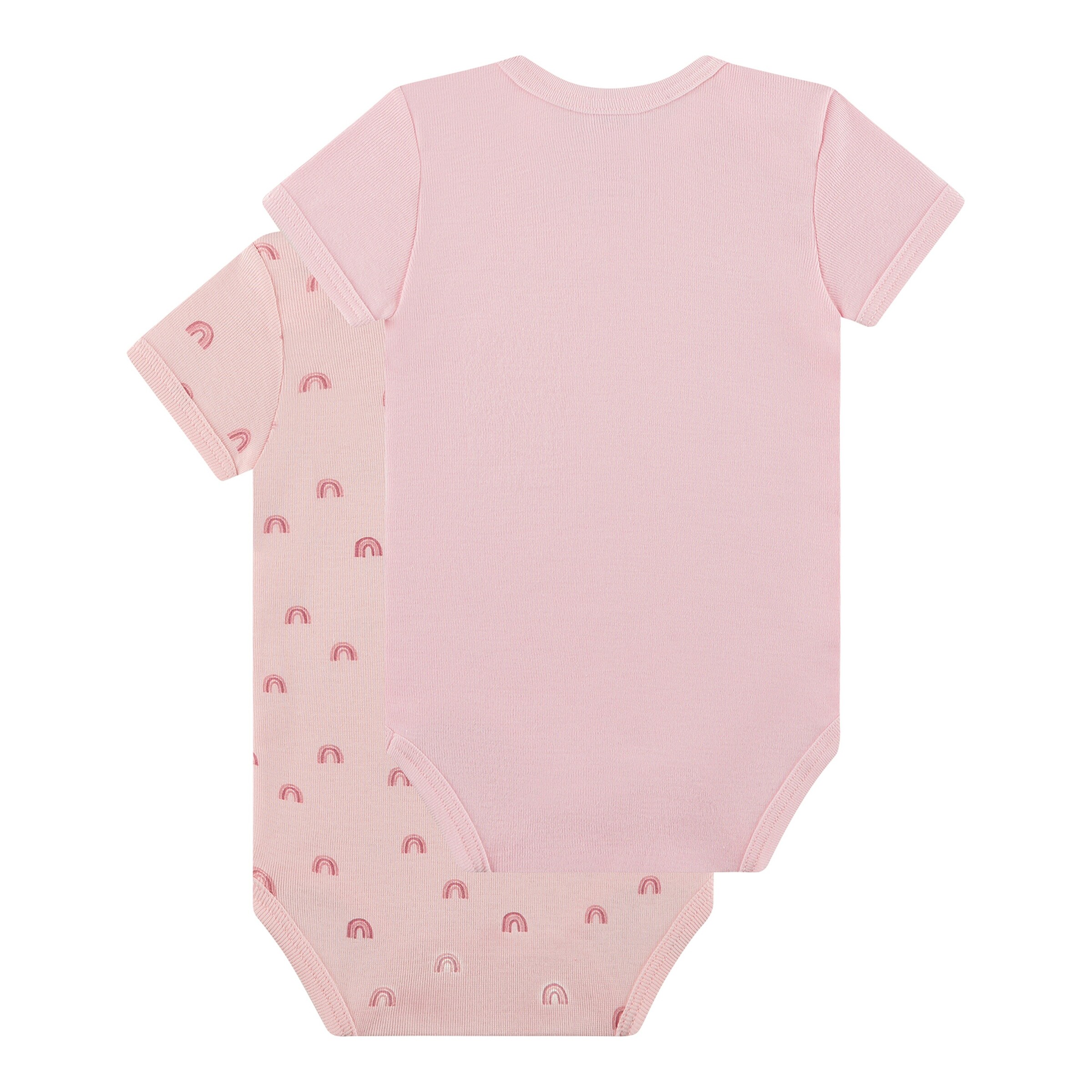 Sanetta 2er-Pack Bodys kurzarm Regenbögen rosa
