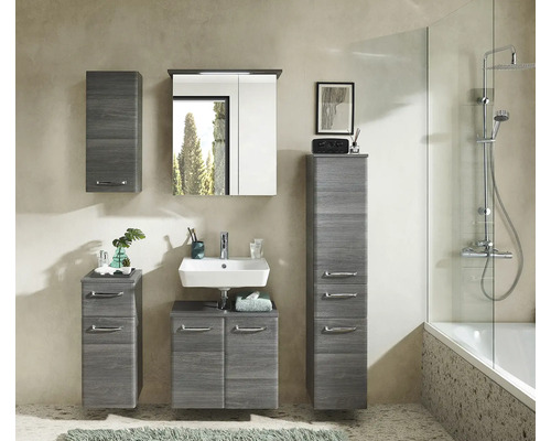 Pelipal Alika 60 cm grafiet structuur wastafelmeubel, horizontaal gedemonteerd