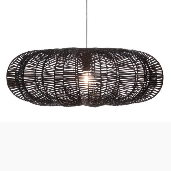 Hanglamp Star rotan zwart 80 cm
