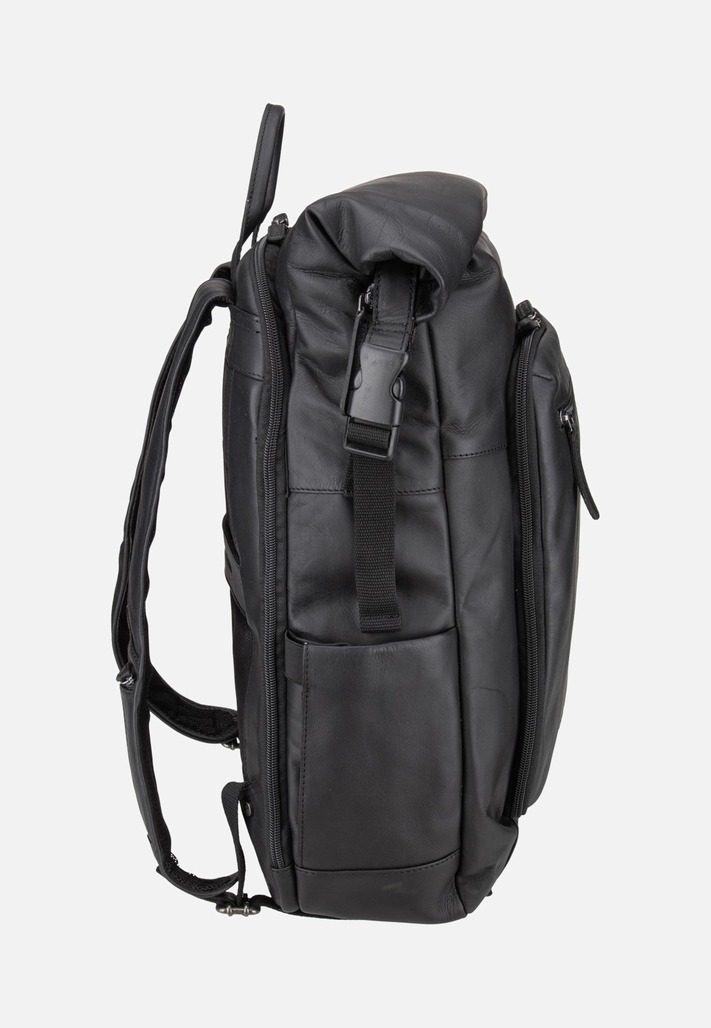 Remo 0713 Black - Rolltop Rucksack
