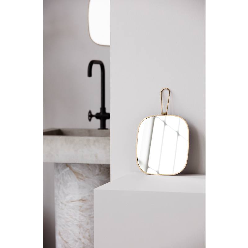Meraki Mirror W. Frame Antique brass Normal View