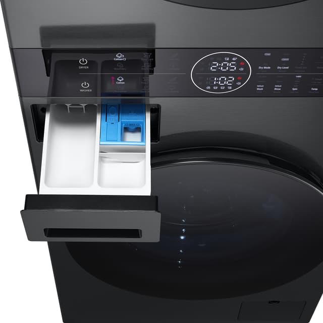 LG WashTower vaskemaskine/tørretumbler WT1210BBF (Sort)