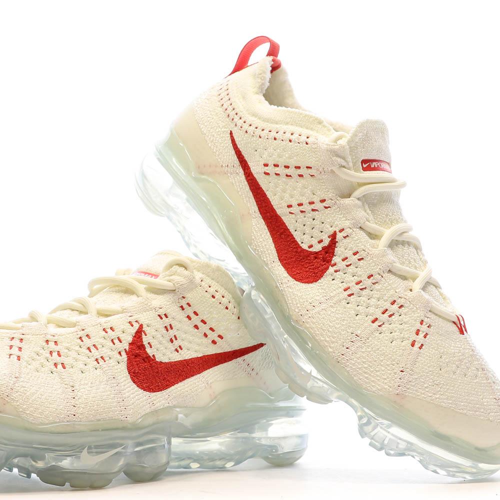 Nike Baskets Blanches/Rouge Femme Nike Air Vapormax 2023