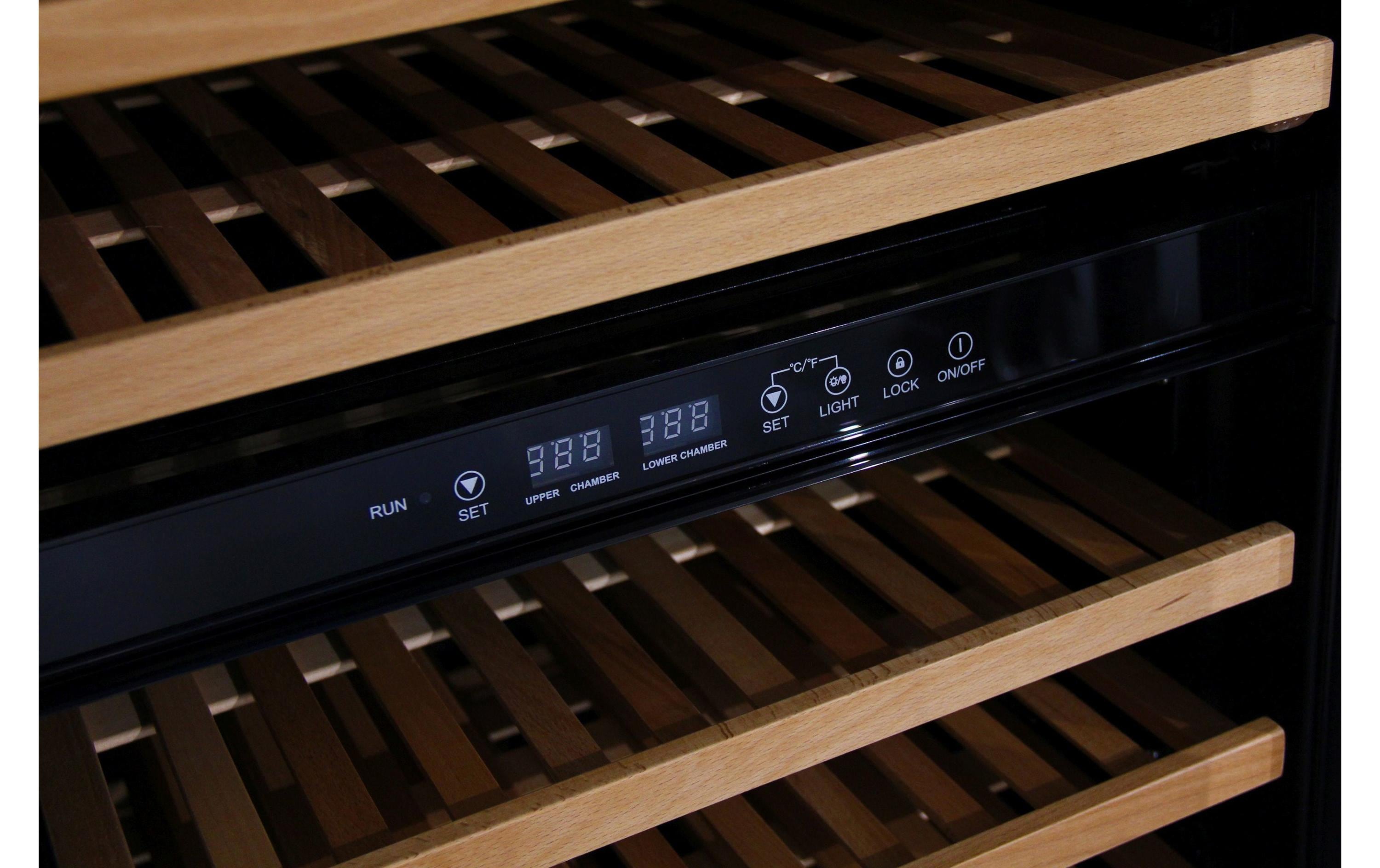 Weinklimaschrank WKH46F01 Schwarz, Rechts, Wechselbar<br>Freistehender Weinkühlschrank