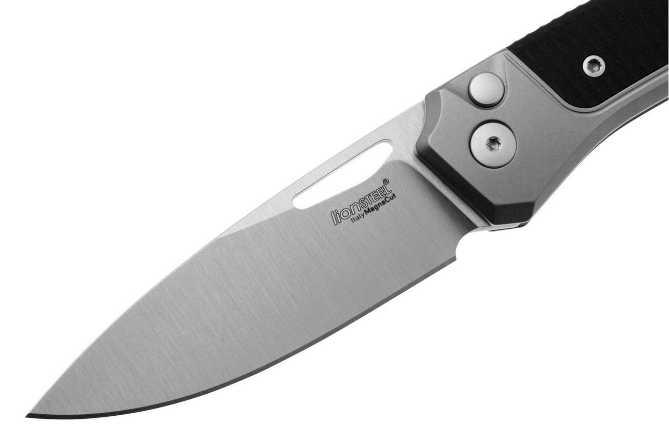 LionSteel Twain TW-GY-GBK Titanium, Black G10, zakmes, Gianni Pauletta design