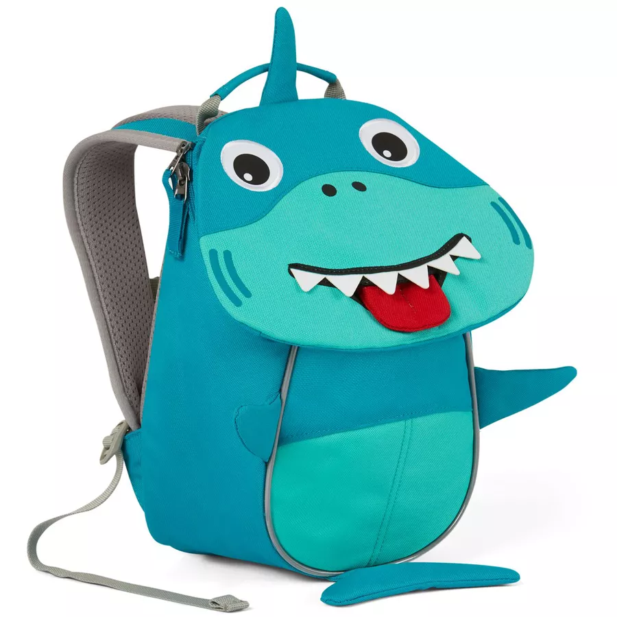 Affenzahn Kleine Freunde - Kinderrucksack: Hai, türkis