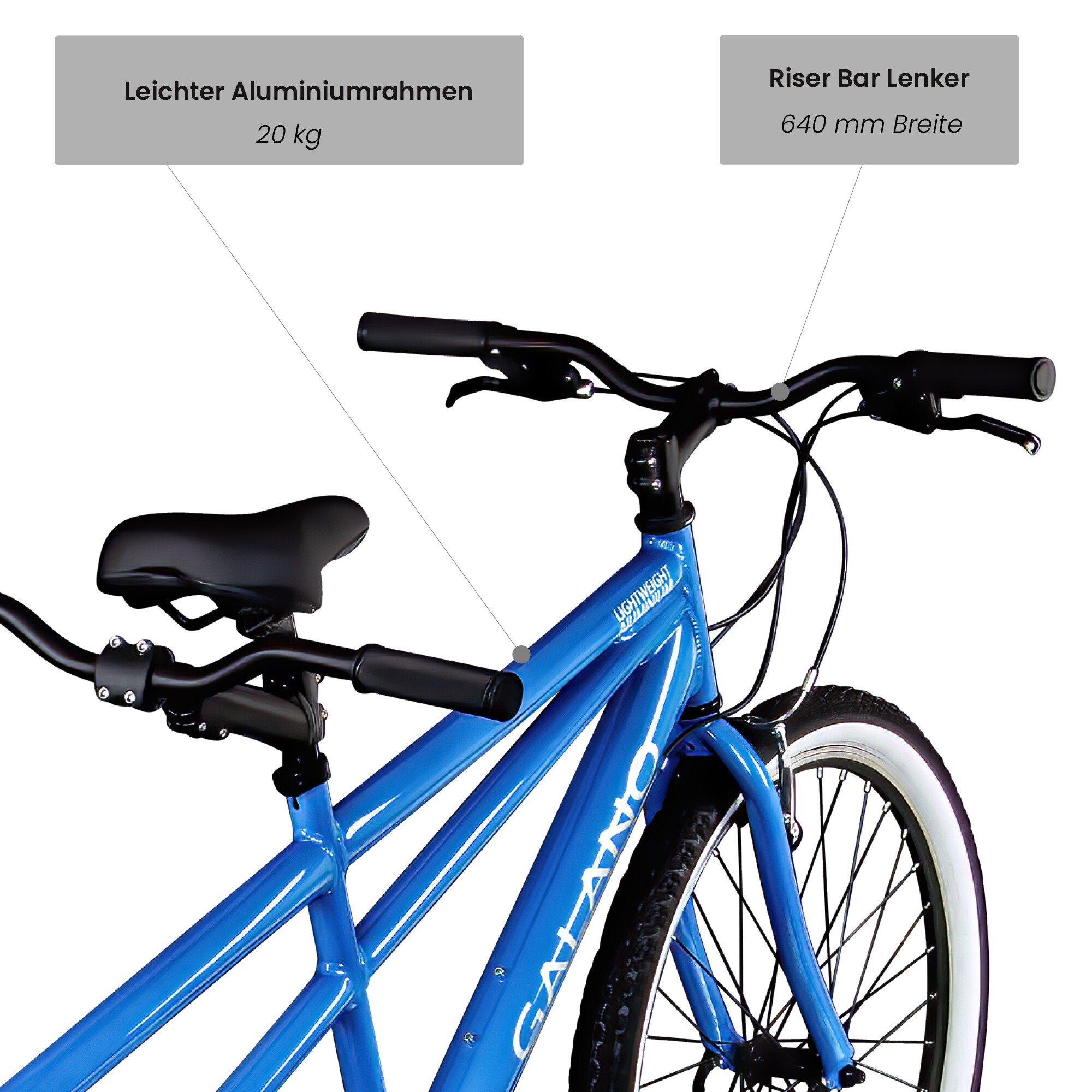 Galano Oakland 26 Zoll Tandem Fahrrad Mountainbike Bike 21 Gänge MTB Hardtail