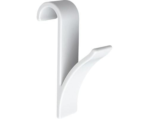 Witte handdoekhaken, set van 2